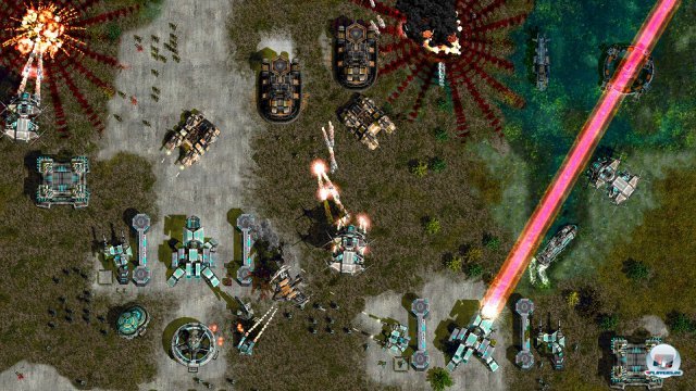 Erinnert nicht nur stilistisch, sondern auch spielerisch an Chris Taylors Total Annihilation. Erinnert nicht nur stilistisch, sondern auch spielerisch an Chris Taylors Total Annihilation.