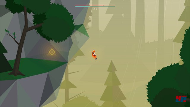 Wenn man den unteren Durchgang vom Deep-Forest-Level in den Swamp-Level nimmt, kann man kurz nach dem Eintritt nach oben fliegen und in der linken Felswand eine versteckte Höhle mit der gesuchten Rune entdecken.
