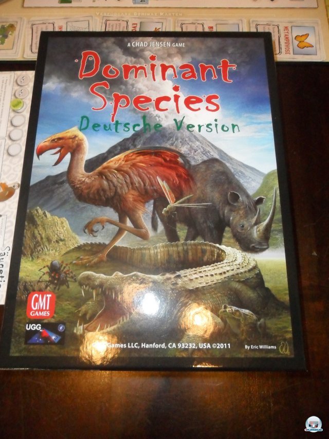 Dominant Species ist in deutscher Version bei Udo Grebe Design erschienen, für zwei bis sechs Spieler konzipiert und kostet knapp 60 Euro. Dominant Species ist in deutscher Version bei Udo Grebe Design erschienen, für zwei bis sechs Spieler konzipiert und kostet knapp 60 Euro.