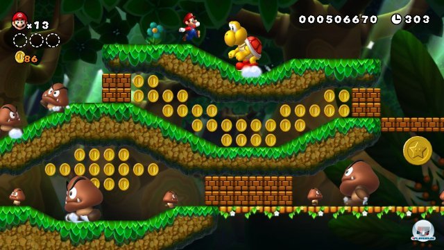 Es ist nicht das schwerste Mario-Abenteuer aller Zeiten, aber auch fern vom lächerlichen Schwierigkeitsgrad eines NSMB 2 entfernt. Es ist nicht das schwerste Mario-Abenteuer aller Zeiten, aber auch fern vom lächerlichen Schwierigkeitsgrad eines NSMB 2 entfernt.