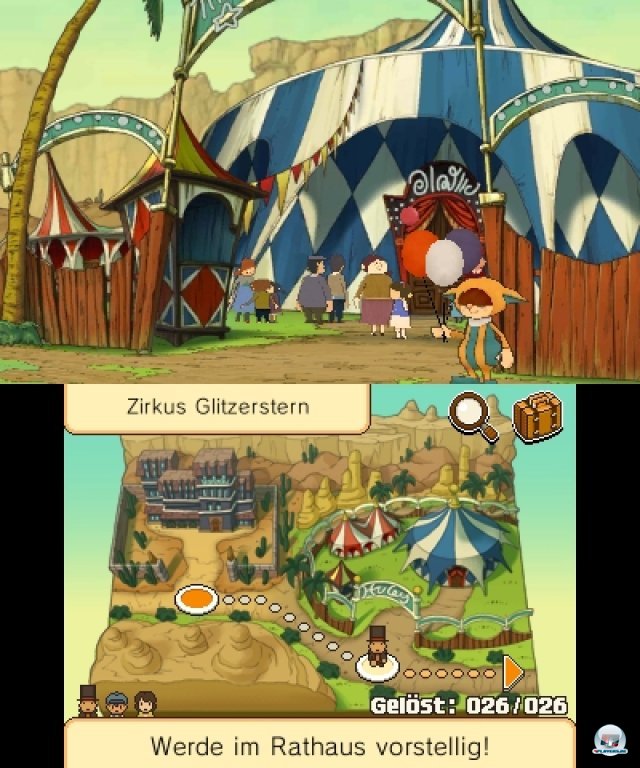 Screenshot - Professor Layton und die Maske der Wunder (3DS)