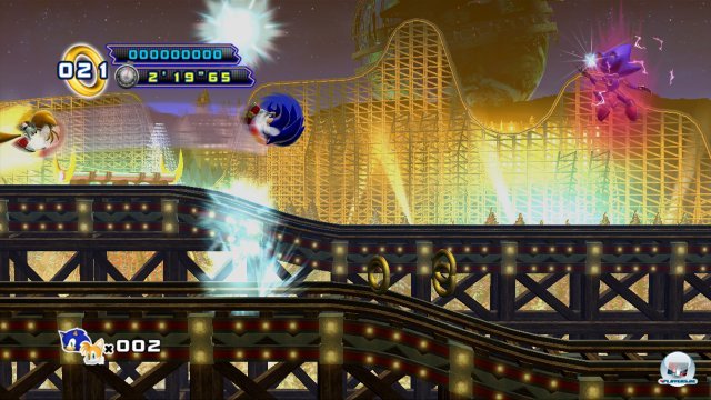 Grgundsätzlich ist das Spiel sehr leicht - lediglich die Bosskämpfe (hier gegen Metal Sonic) sind herausfordernder. Grgundsätzlich ist das Spiel sehr leicht - lediglich die Bosskämpfe (hier gegen Metal Sonic) sind herausfordernder.