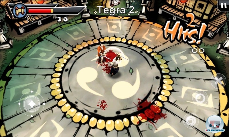 Samurai II: Vengeance besticht durch einen coolen Comic-Stil - der durch die Tegra 2-Optimierungen nur leicht verschönert wird. Samurai II: Vengeance besticht durch einen coolen Comic-Stil - der durch die Tegra 2-Optimierungen nur leicht verschönert wird.