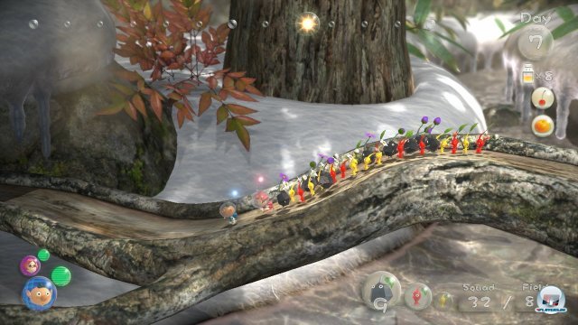 Ein kunterbunter Trupp auf dem Weg zum Ziel: es gibt rote, gelbe, blaue, schwarze und rosa Pikmin. Alle haben spezielle Eigenschaften. Ein kunterbunter Trupp auf dem Weg zum Ziel: es gibt rote, gelbe, blaue, schwarze und rosa Pikmin. Alle haben spezielle Eigenschaften.