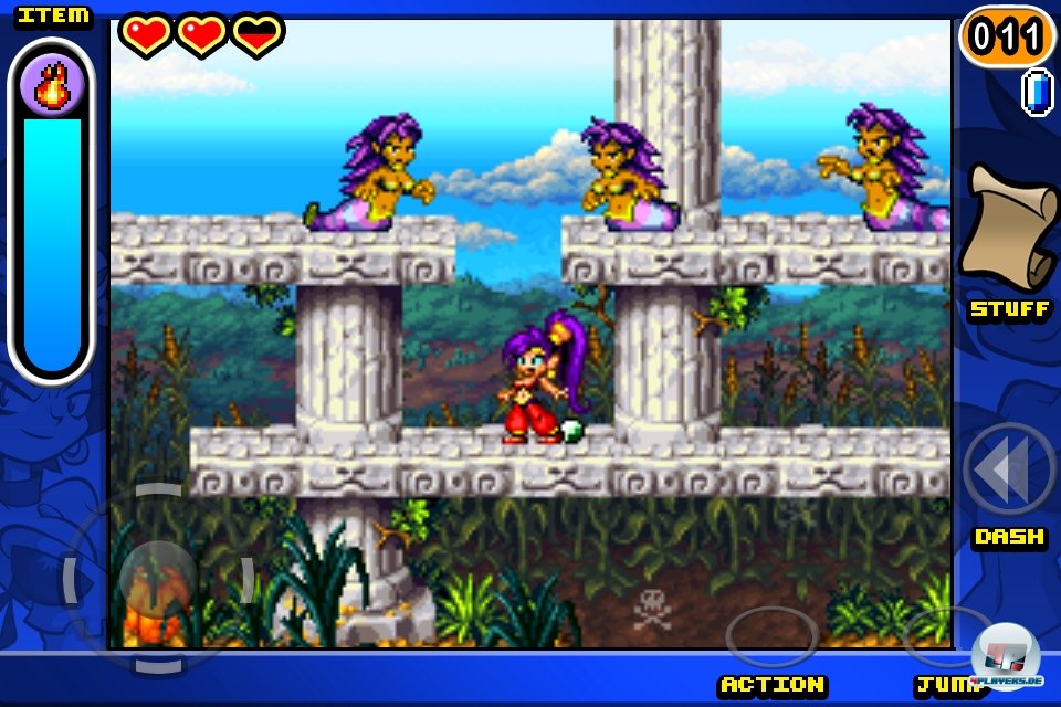 Pixelfans schlackern mit den Ohren: Shantae ist ein Musterbeispiel für klassisches 16 Bit-Grafikdesign. Pixelfans schlackern mit den Ohren: Shantae ist ein Musterbeispiel für klassisches 16 Bit-Grafikdesign.