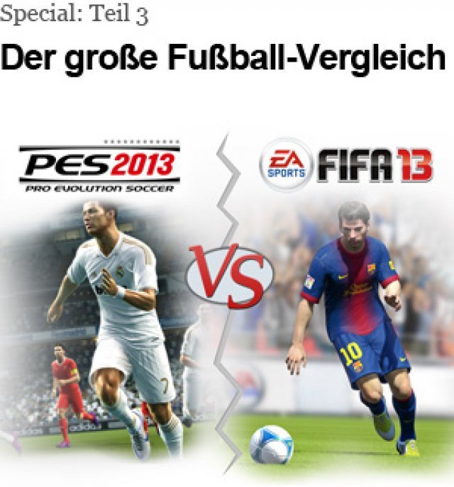 Wir haben FIFA 13 und PES 2013 in vier großen Bereichen verglichen. Wir haben FIFA 13 und PES 2013 in vier großen Bereichen verglichen.