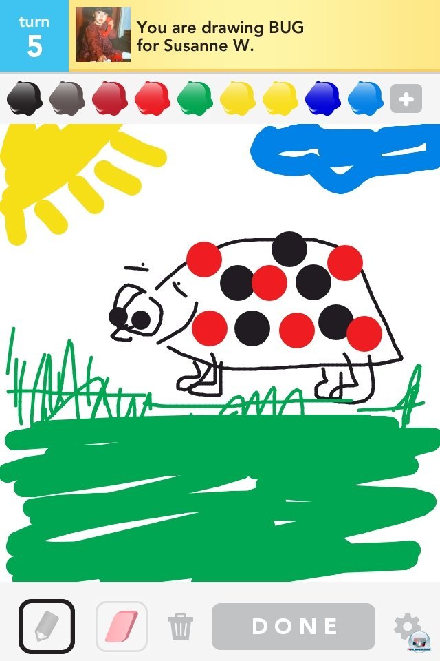 Auch mittelschreckliche Krakler wie ich haben ihren Spaß an Draw Something - das Spiel ist zugänglich und intuitiv zu bedienen. Auch mittelschreckliche Krakler wie ich haben ihren Spaß an Draw Something - das Spiel ist zugänglich und intuitiv zu bedienen.